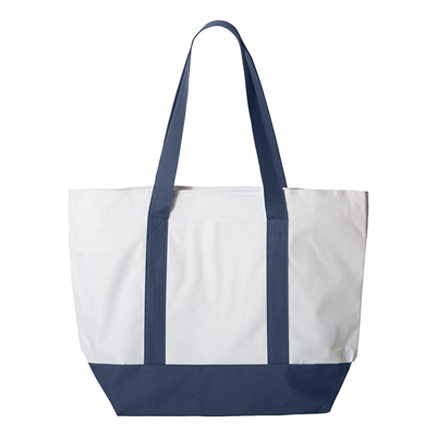 Tote Bag Zippered - Navy
